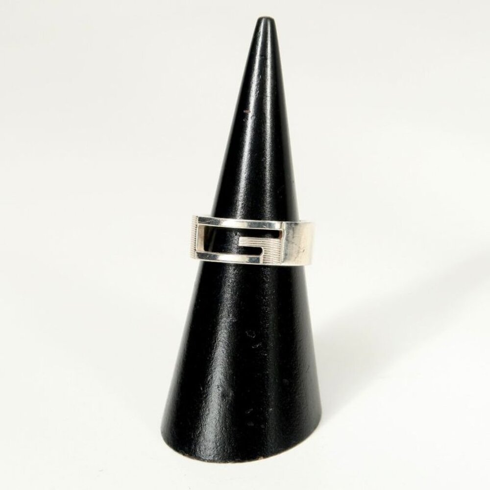 Gucci Ring Size 15 Interlocking G Logo Ra5175 - Picture 4 of 10